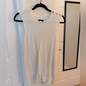 Ann Taylor Scalloped Top